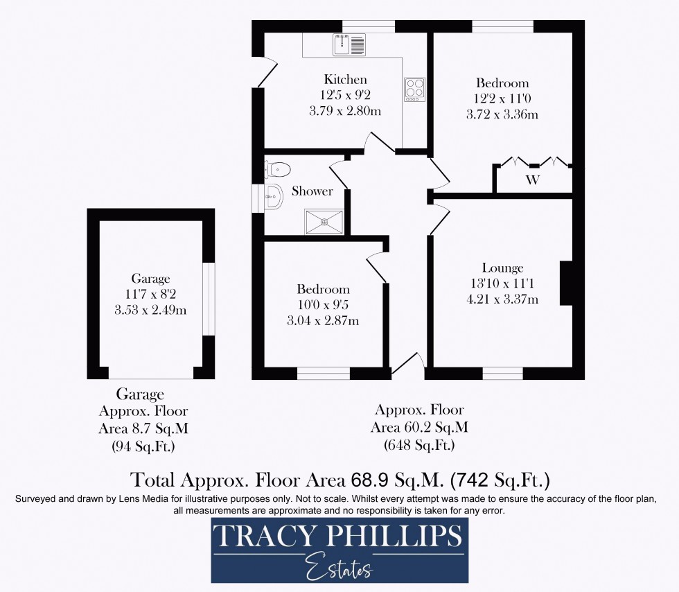 Floorplan for Rivington Drive, Upholland, Skelmersdale