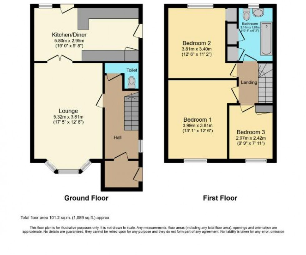 Floorplan for Broomfield Place, Standish
