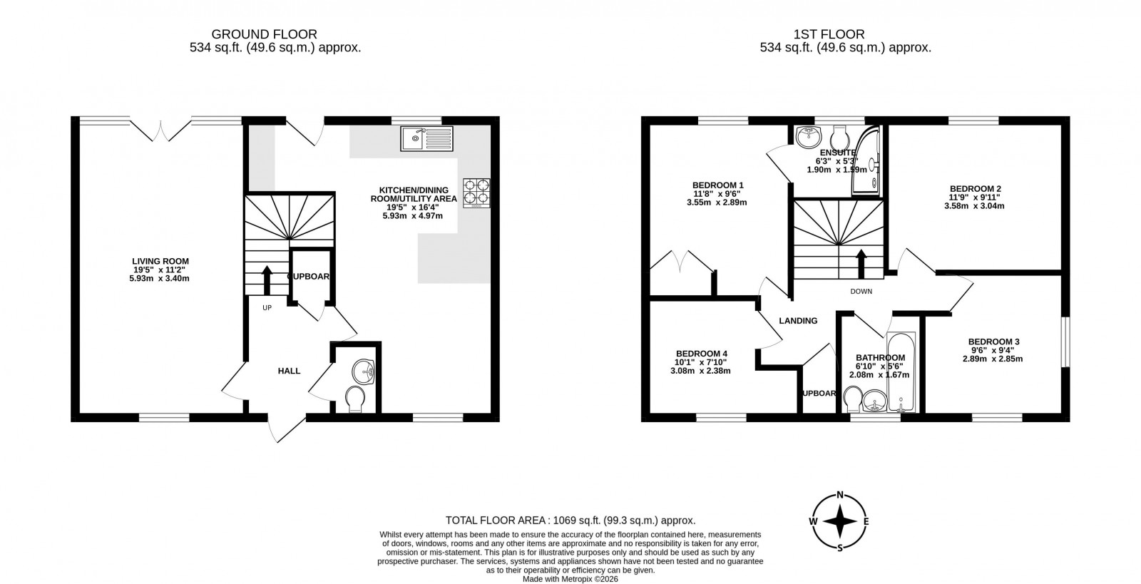 Floorplan for Harrington Park, Shevington