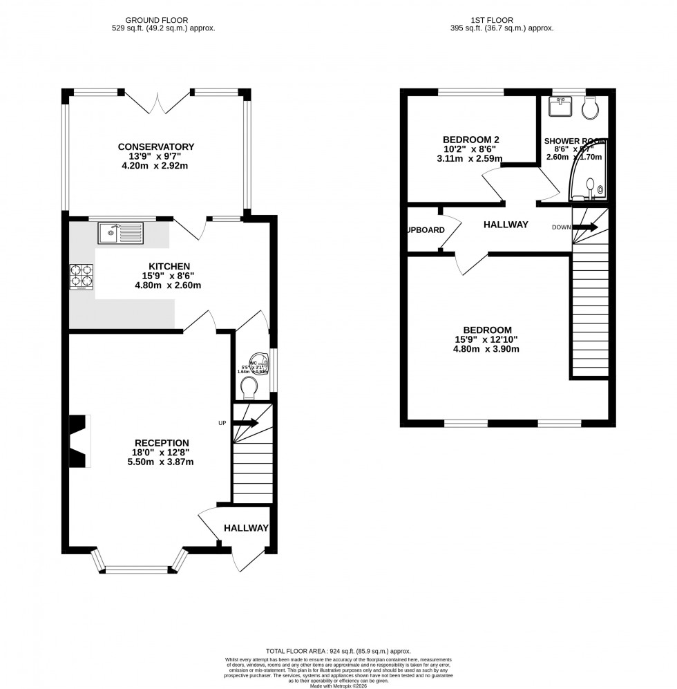 Floorplan for Grove Lane, Wigan