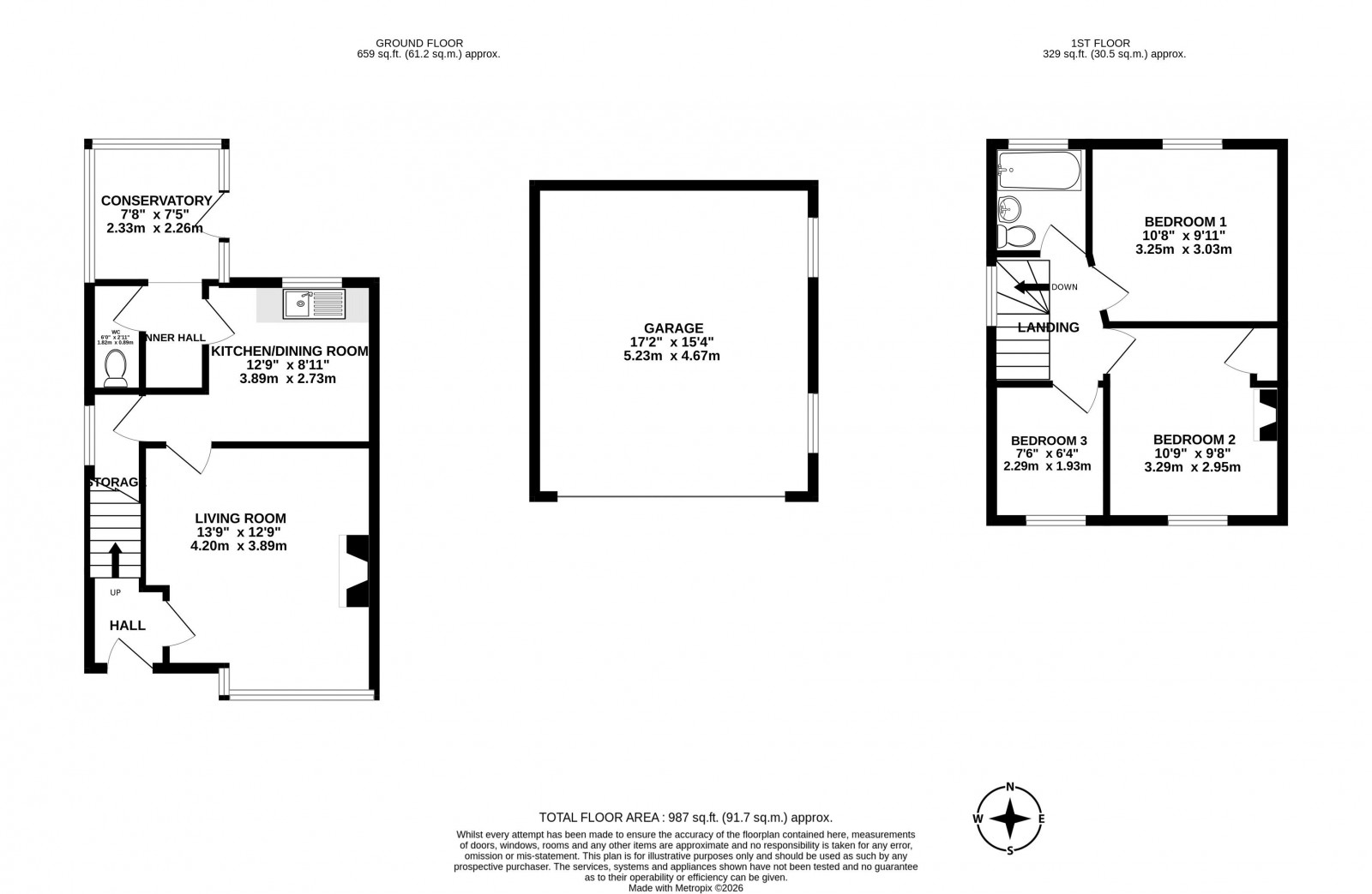 Floorplan for Brookfield Road, Standish, Wigan
