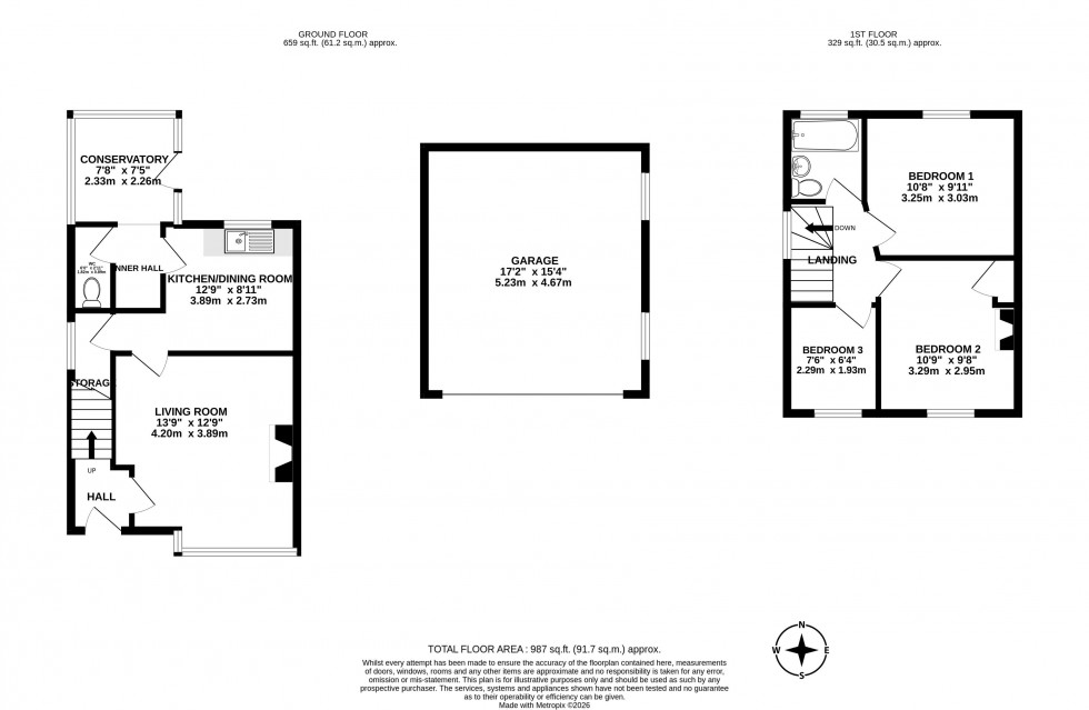 Floorplan for Brookfield Road, Standish, Wigan