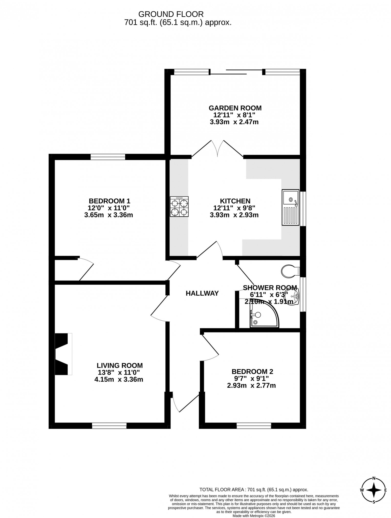 Floorplan for Bradley Lane, Standish, Wigan