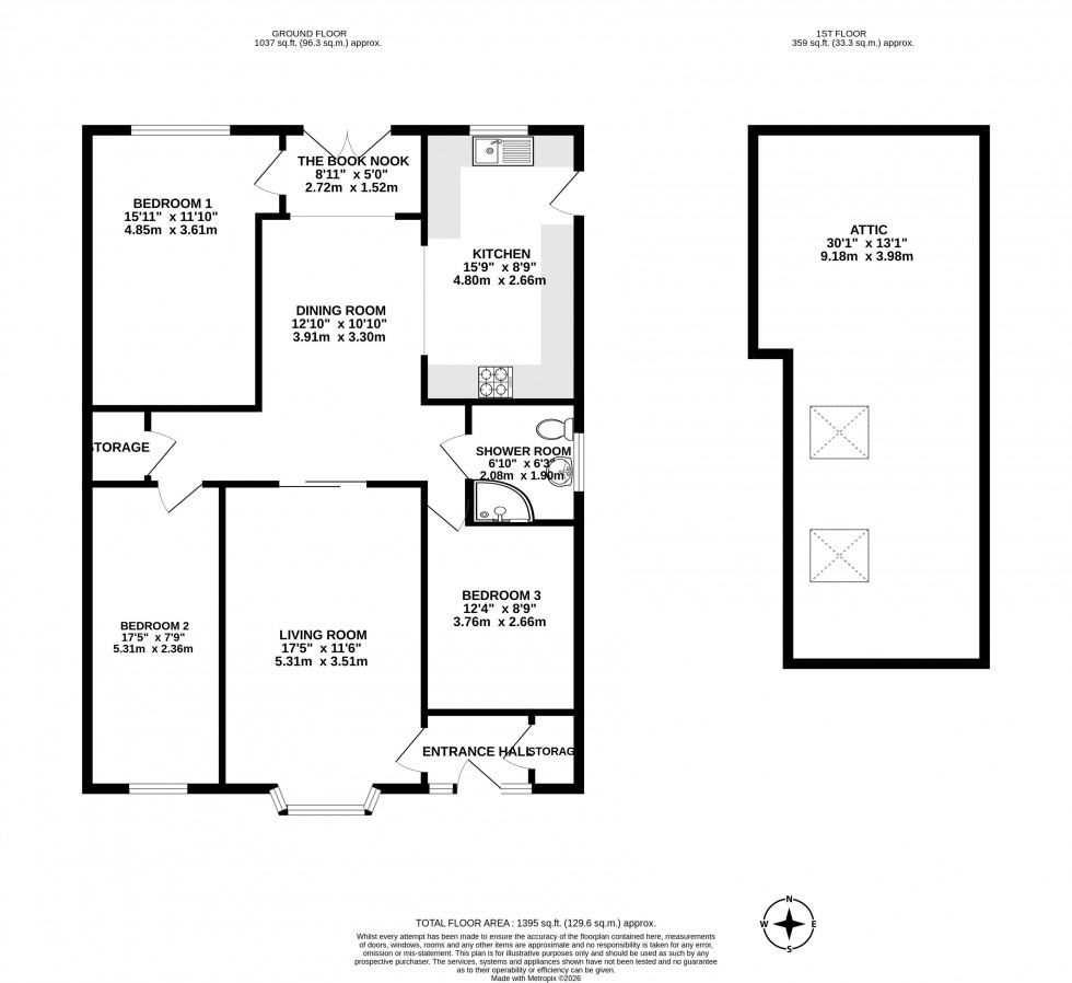 Floorplan for Springmount Drive, Hilldale, Parbold