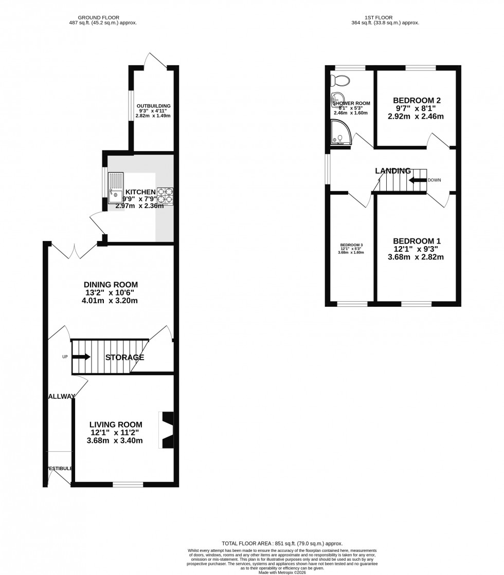 Floorplan for Smalley Street, Standish, Wigan