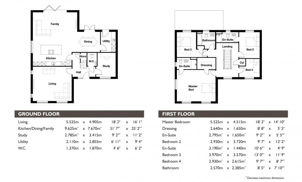 Floorplan for The Willow House, Preston Road, Charnock Richard, Chorley