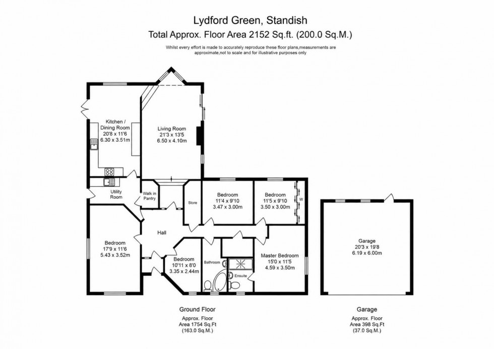 Floorplan for Lydford Green, Standish, Wigan