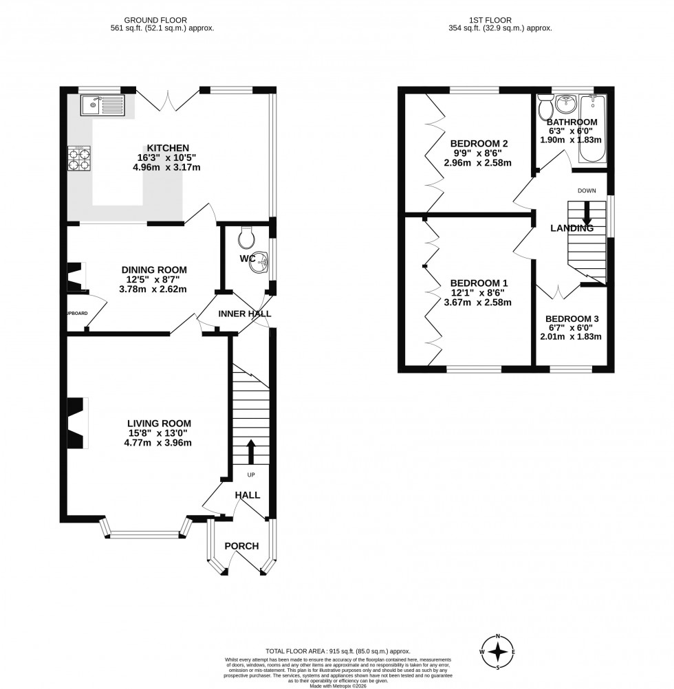 Floorplan for Shevington Lane, Shevington, Wigan
