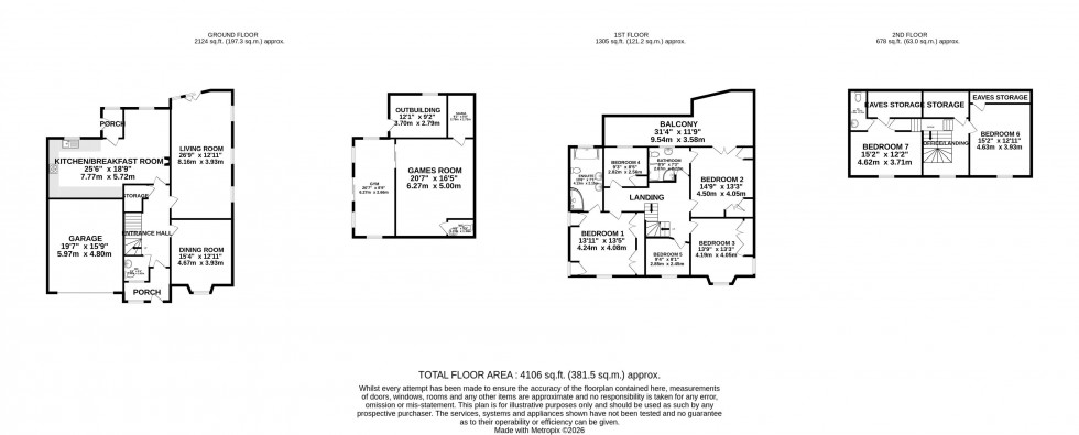 Floorplan for School Lane, Roby Mill