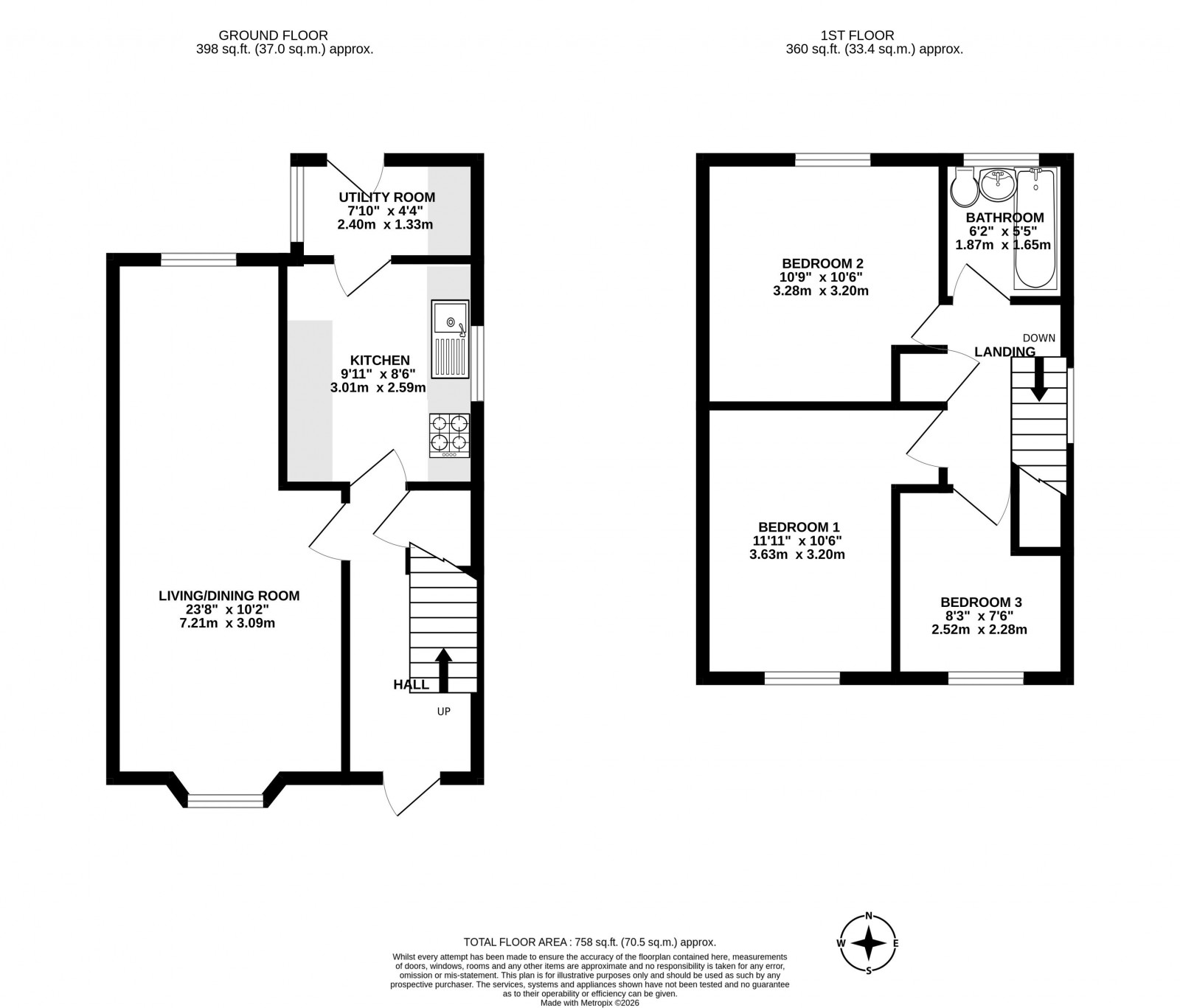 Floorplan for Bradley Lane, Standish, Wigan