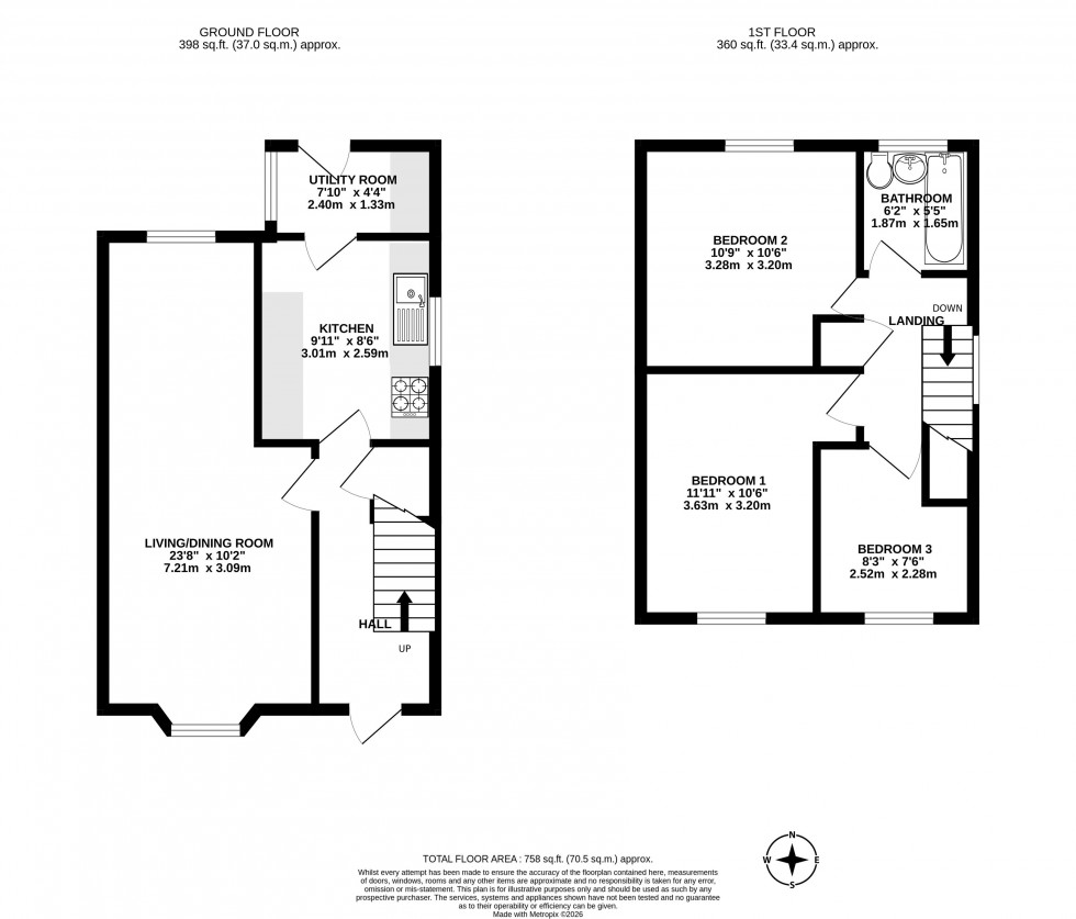 Floorplan for Bradley Lane, Standish, Wigan