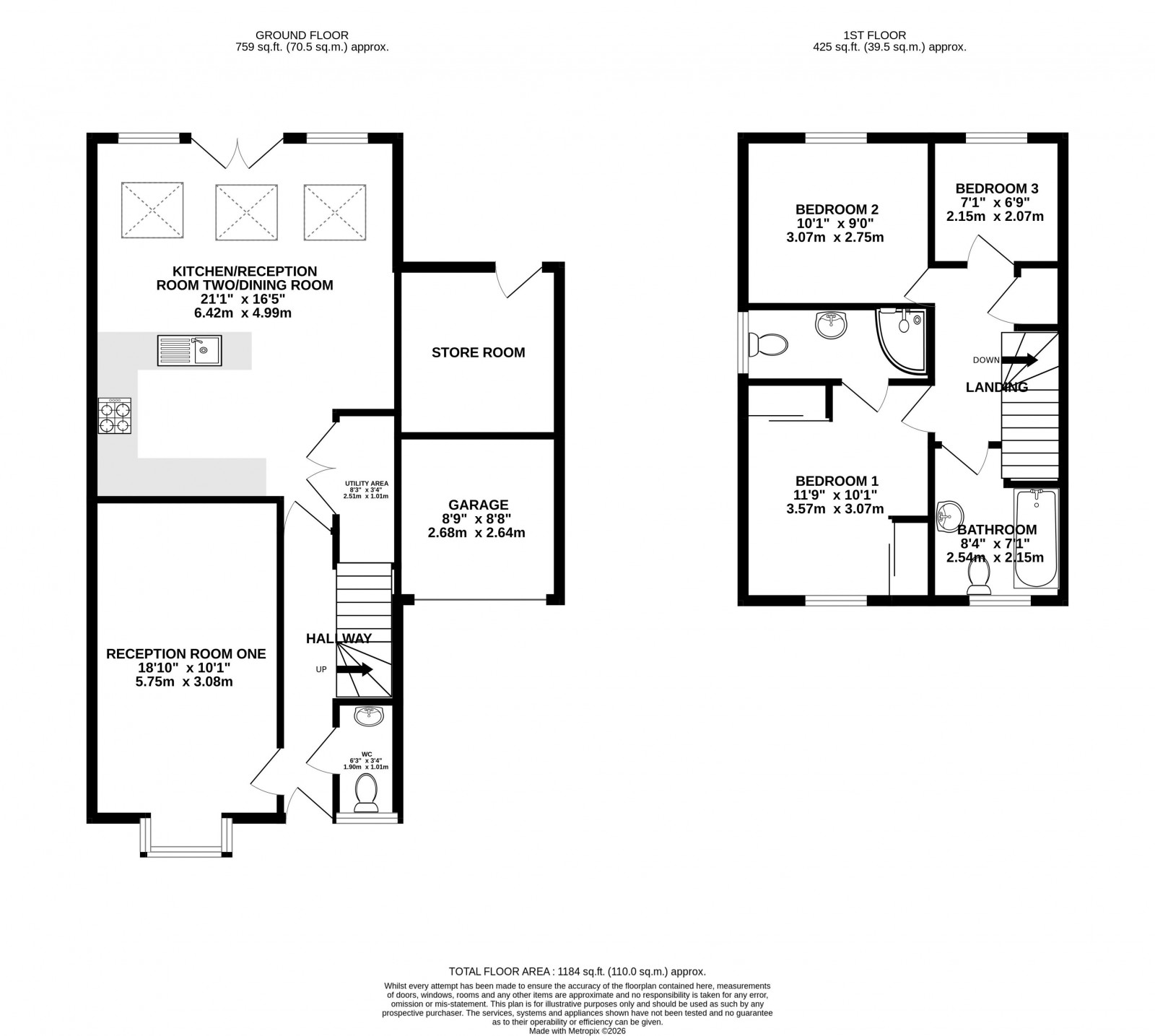 Floorplan for Hedgebank, Standish, Wigan