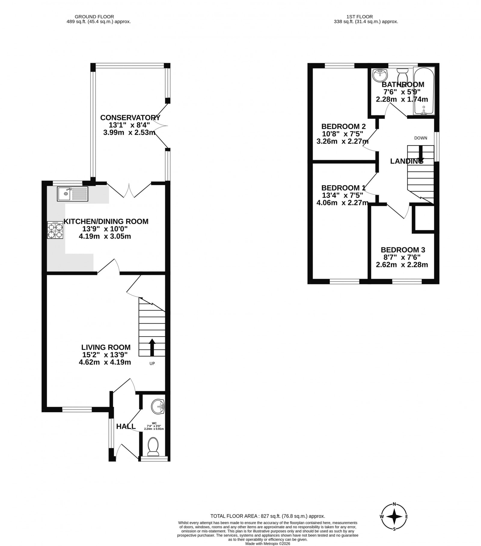 Floorplan for Kirkwood Close, Aspull, Wigan