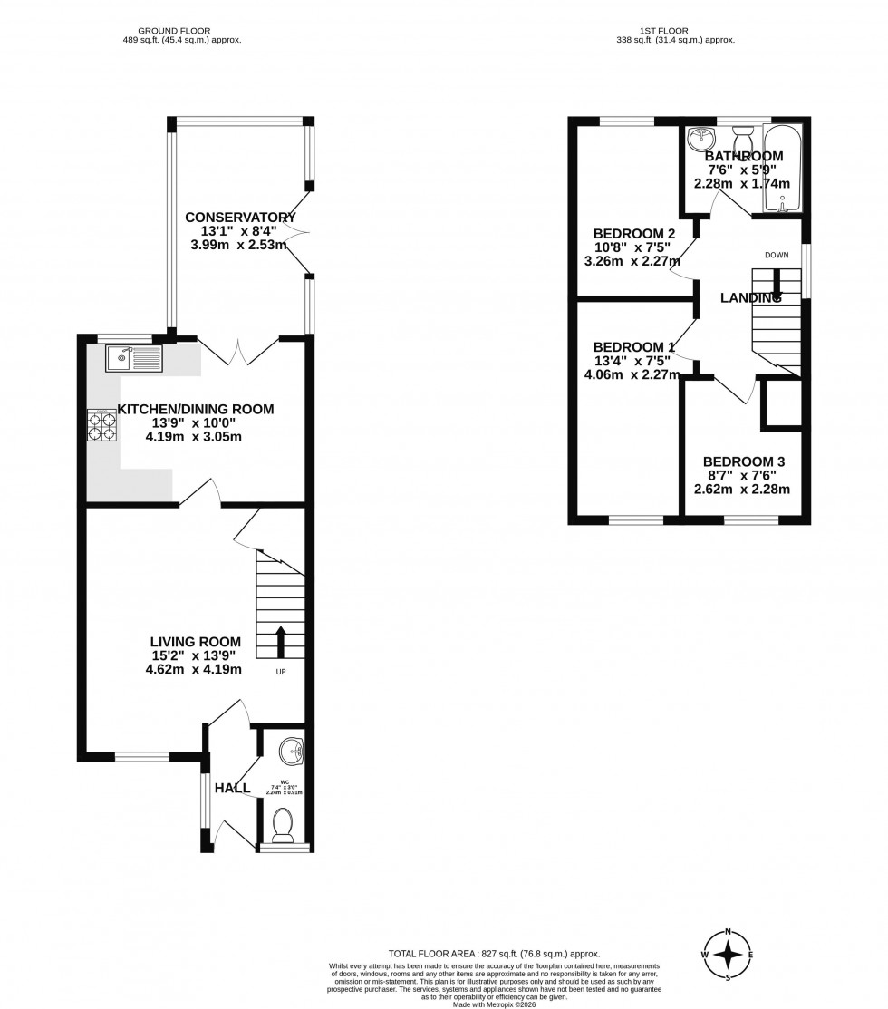 Floorplan for Kirkwood Close, Aspull, Wigan