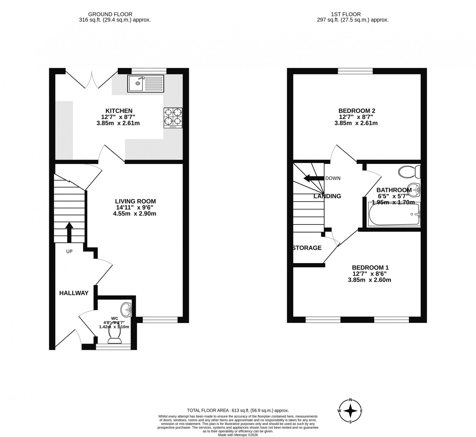Floorplan for Fairway, Standish, Wigan