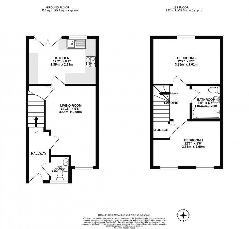 Floorplan for Fairway, Standish, Wigan