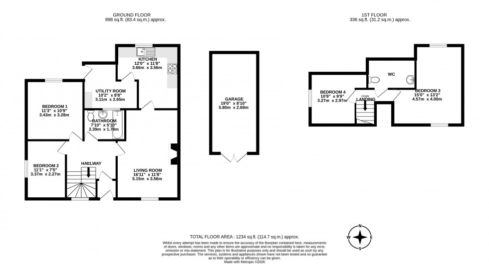 Floorplan for Thirlmere Avenue, Standish