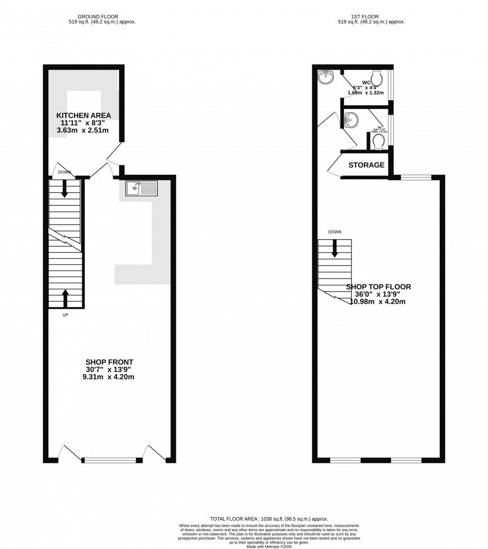 Floorplan for Railway Road, Leigh