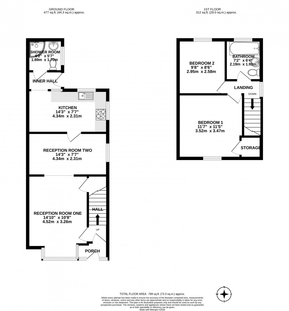 Floorplan for Ormskirk Road, Upholland, WN8 0AF