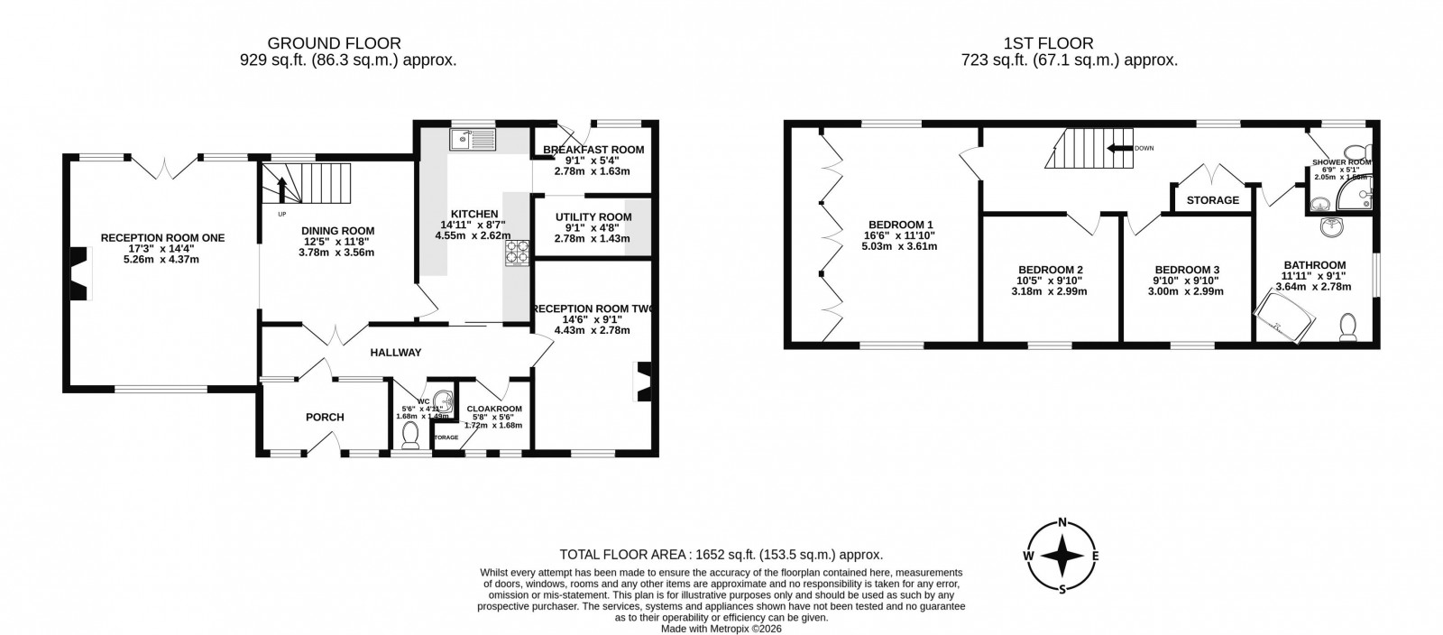 Floorplan for Bleakledge Grove, Wigan