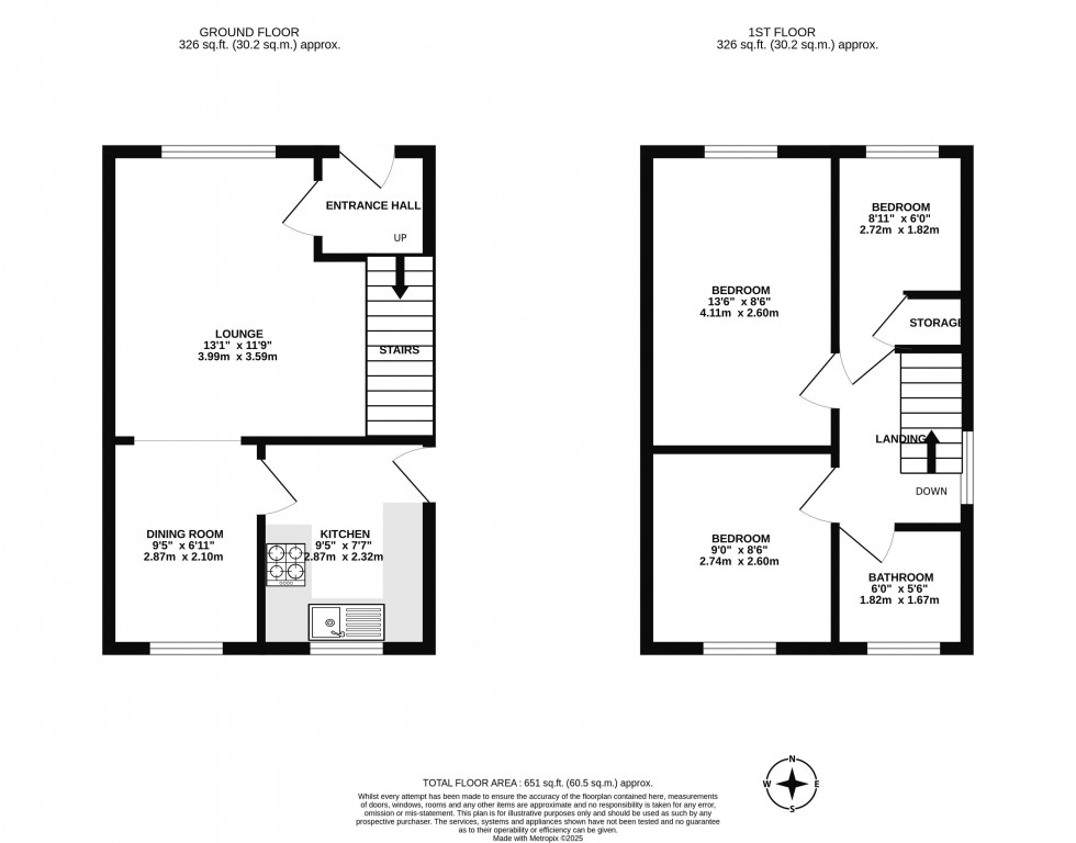 Floorplan for Barbrook Close, Standish, Wigan